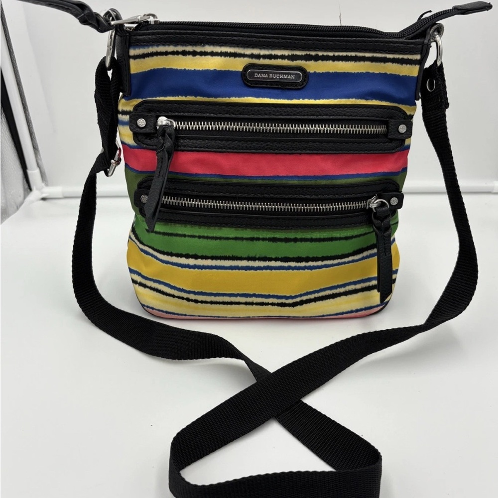 Dana Buchman Christina Multicolor Stripe Crossbody Bag Koles Line RN73277